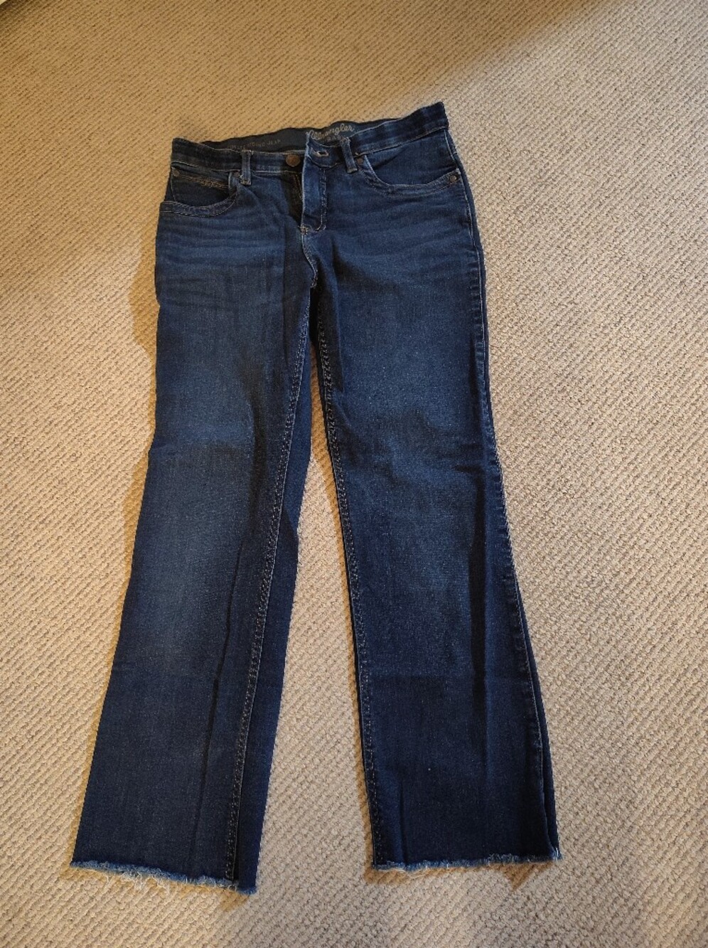 Wrangler Ultimate Riding Jean Dark Blue Straight-Leg